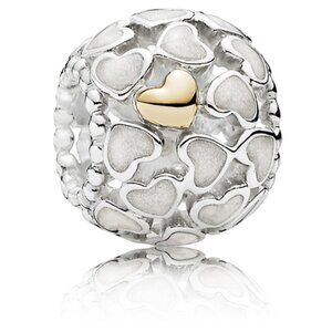 Pandora Abundance of Love Charm WhiteHearts ONLY 4 in Stock